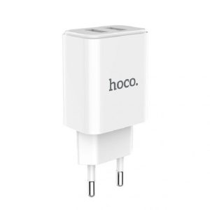 Hoco C62A Victoria dual port charger - White