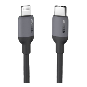 Ugreen USB-C to Lightning Cable Silicone 1M, 20304 - Black