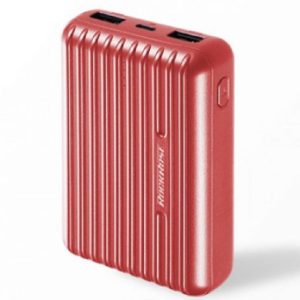 RockRose Power Bank 10000mAh Portable & Compact - Red