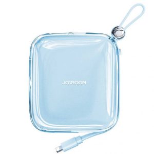 Joyroom JR-L005 Jelly Series 10000 mAh 12W Power Bank With Lightning Cable - Blue