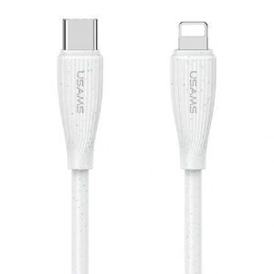 Usams SJ717 Cable Type-C To Lightning,, 1M, 3.3FT, 30W - White