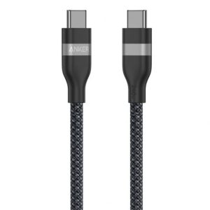 Anker A82E2H21 Cable Type-C TO Type-C , 3 ft , 240W Fast Charging - Black