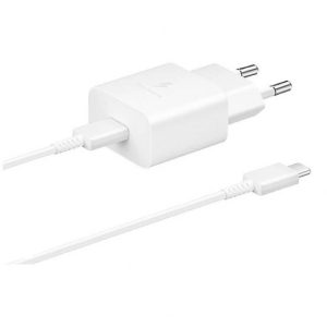 Samsung Charger Home Type-C To Type-C Cable 15W PD, EP-T1510 - White