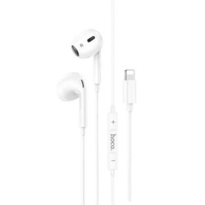 Hoco M111 Max Earphones Wired Lightning - White