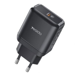 Yesido Quick Charger Adapter USB-C PD 25W - Black