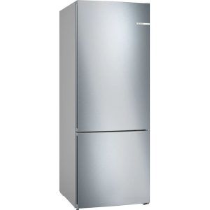Bosch Combi Refrigerator, No Frost, 456 Liter, 2 Doors, Stainless Steel - KGN55VI2E9