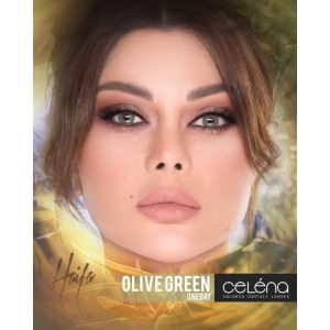 Celena Colored Contact Lenses, Daily Disposable- Olive Green .