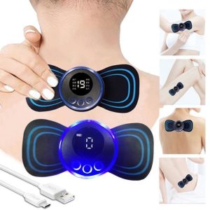Portable Neck Massager Rechargeable Pain Relief EMS Massage