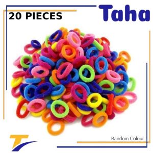 Taha Offer Hair Ties For Girls Small 20 Pieces Multicolour