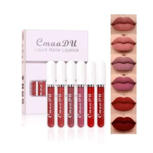 SHEIN 6Pcs Smooth Lip Color Waterproof Matte Liquid Lipstick-2542.