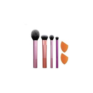 Real Techniques Set Of 6 Everyday Essentials Make-up Brushes Multicolour