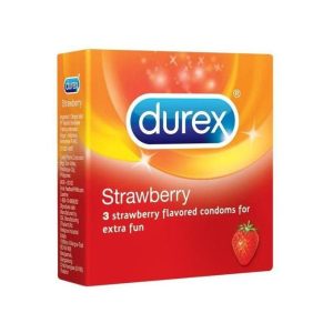 Durex Strawberry - 3 Pcs - 8 Packs