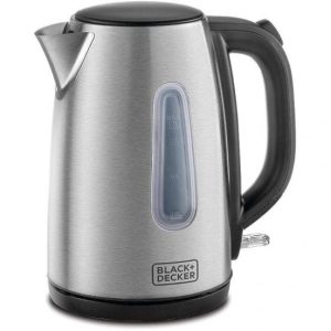 Black&Decker Stainless Electric Kettle, 1.7 Liter, 2200 Watt, JC450 - Silver