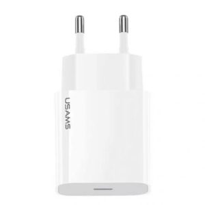 Usams CC118 PD Fast Charging Travel Charger, 20W - White