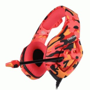 Onikuma Headphone K1 Gaming Wired Professional - Red