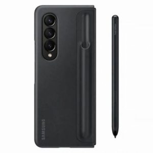 Samsung Z Fold 4 Flip Case with Pen and Charger - Black